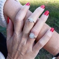 Vicenza - Piazzetta Palladio 2 - Ring Salvini Woman Bagliori in White Gold Diamante 0.243 Ct 20106492 - 20106492